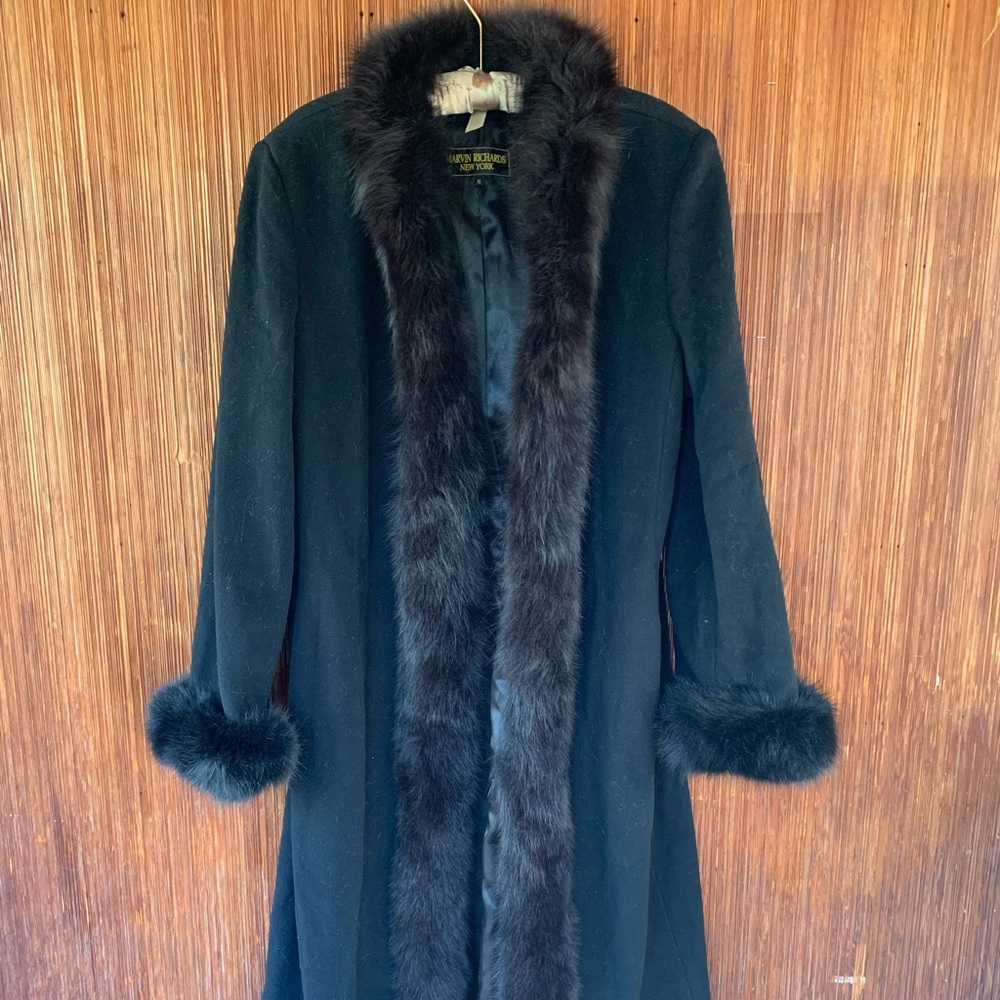 Real Fur and Wool Coat
